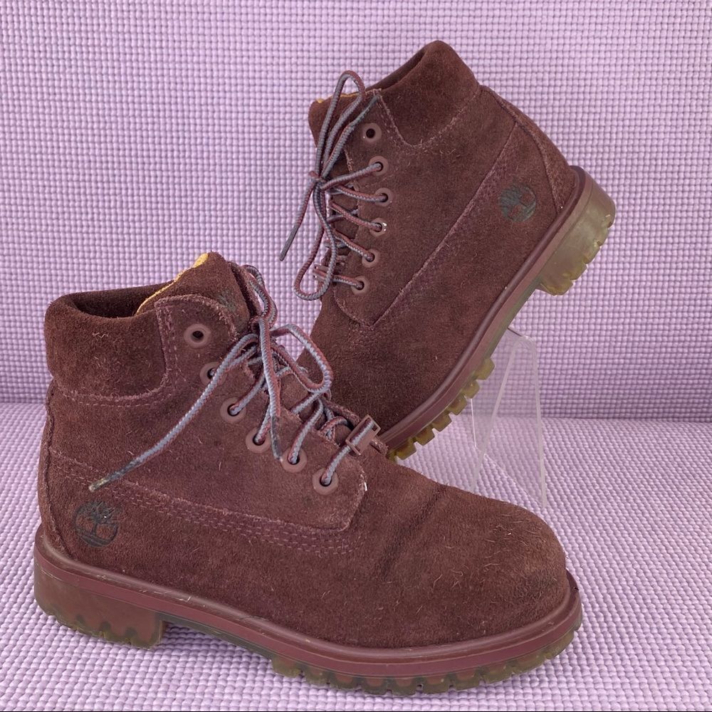 Timberland Timberdry Primaloft 200 Waterproof Suede Boots Burgundy 13 A0330